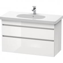 Duravit DS648507543 - Duravit DuraStyle Two Drawer Wall-Mount Vanity Unit Linen|Basalt