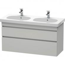 Duravit DS648600707 - Duravit DuraStyle Two Drawer Wall-Mount Vanity Unit Concrete Gray