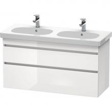 Duravit DS648607518 - Duravit DuraStyle Two Drawer Wall-Mount Vanity Unit Linen|White