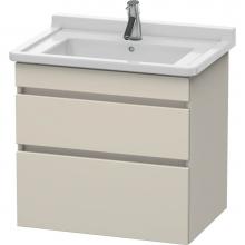 Duravit DS648709191 - Duravit DuraStyle Two Drawer Wall-Mount Vanity Unit Taupe