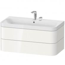 Duravit HP4348E2222 - Happy D.2 Plus Two Drawer C-Shaped Wall-Mount Vanity Kit White