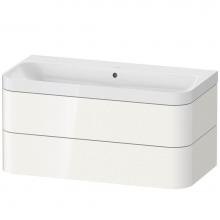 Duravit HP4348N2222 - Happy D.2 Plus Two Drawer C-Shaped Wall-Mount Vanity Kit White