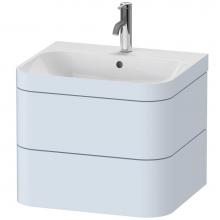 Duravit HP4635O9797 - Duravit Happy D.2 Plus Two Drawer C-Bonded Wall-Mount Vanity Kit Light Blue