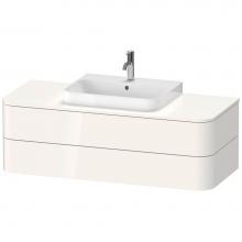 Duravit HP497202222 - Happy D.2 Plus Two Drawer Wall-Mount Vanity Unit White