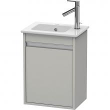 Duravit KT6417R0707 - Ketho One Door Wall-Mount Vanity Unit Concrete Gray