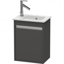 Duravit KT6417R4949 - Ketho One Door Wall-Mount Vanity Unit Graphite