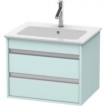 Duravit KT642800909 - Duravit Ketho Vanity Unit Wall-Mounted  Light Blue Matte