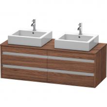 Duravit KT6657B2121 - Duravit Ketho Vanity Unit Wall-Mounted  Dark Walnut