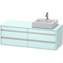 Duravit KT6657R0909 - Duravit Ketho Vanity Unit Wall-Mounted  Light Blue Matte