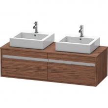 Duravit KT6697B2121 - Duravit Ketho Vanity Unit Wall-Mounted  Dark Walnut