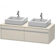 Duravit KT6697B9191 - Duravit Ketho Vanity Unit Wall-Mounted  Taupe Matte