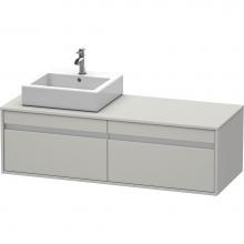 Duravit KT6697L0707 - Duravit Ketho Vanity Unit Wall-Mounted  Concrete Gray Matte