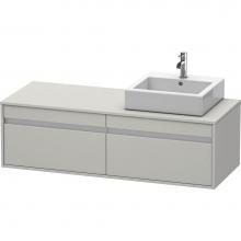 Duravit KT6697R0707 - Duravit Ketho Vanity Unit Wall-Mounted  Concrete Gray Matte