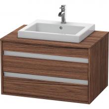 Duravit KT675402121 - Duravit Ketho Vanity Unit Wall-Mounted  Dark Walnut