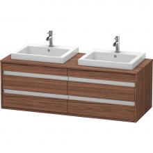 Duravit KT6757B2121 - Duravit Ketho Vanity Unit Wall-Mounted  Dark Walnut