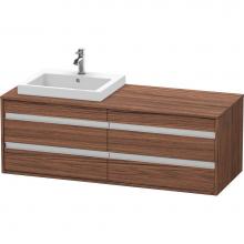 Duravit KT6757L2121 - Duravit Ketho Vanity Unit Wall-Mounted  Dark Walnut