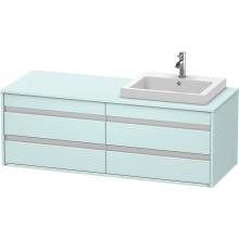 Duravit KT6757R0909 - Duravit Ketho Vanity Unit Wall-Mounted  Light Blue Matte