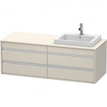 Duravit KT6757R9191 - Duravit Ketho Vanity Unit Wall-Mounted  Taupe Matte