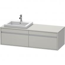 Duravit KT6797L0707 - Duravit Ketho Vanity Unit Wall-Mounted  Concrete Gray Matte