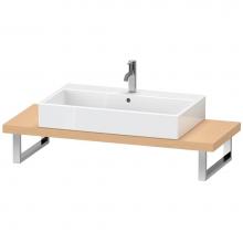 Duravit LC100C01212 - Duravit L-Cube Console with One Sink Cut-Out Brushed Oak