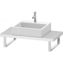 Duravit LC100C01818 - L-Cube Console with One Sink Cut-Out White