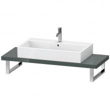 Duravit LC100C03838 - Duravit L-Cube Console with One Sink Cut-Out Dolomite Gray