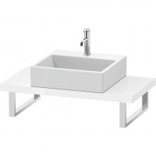 Duravit LC100C08585 - L-Cube Console with One Sink Cut-Out White