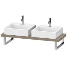 Duravit LC101C01111 - Duravit L-Cube Console with Two Sink Cut-Outs Cashmere Oak