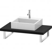 Duravit LC102C01616 - L-Cube Console with One Sink Cut-Out Oak Black