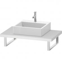 Duravit LC102C01818 - L-Cube Console with One Sink Cut-Out White