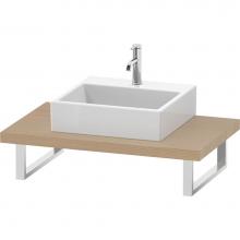 Duravit LC102C07171 - L-Cube Console with One Sink Cut-Out Mediterranean Oak