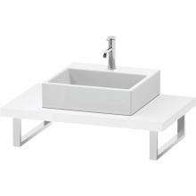 Duravit LC102C08585 - L-Cube Console with One Sink Cut-Out White