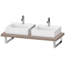 Duravit LC103C08686 - Duravit L-Cube Console with Two Sink Cut-Outs Cappuccino