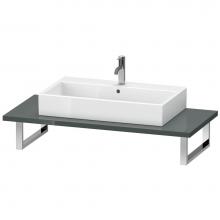 Duravit LC104C03838 - Duravit L-Cube Console with One Sink Cut-Out Dolomite Gray