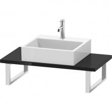 Duravit LC104C04040 - L-Cube Console with One Sink Cut-Out Black