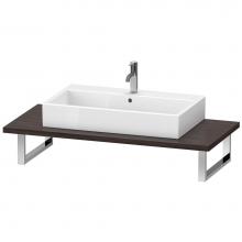 Duravit LC104C05353 - Duravit L-Cube Console with One Sink Cut-Out Chestnut Dark