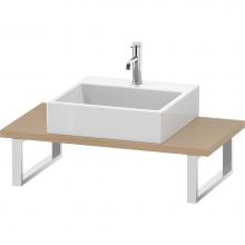 Duravit LC104C07171 - L-Cube Console with One Sink Cut-Out Mediterranean Oak