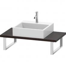 Duravit LC104C07272 - L-Cube Console with One Sink Cut-Out Dark Brushed Oak