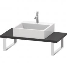 Duravit LC104C08080 - L-Cube Console with One Sink Cut-Out Graphite