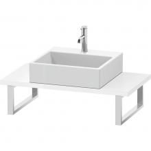 Duravit LC104C08585 - L-Cube Console with One Sink Cut-Out White