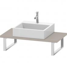 Duravit LC104C09191 - L-Cube Console with One Sink Cut-Out Taupe