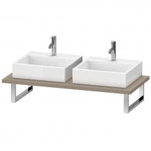 Duravit LC105C01111 - Duravit L-Cube Console with Two Sink Cut-Outs Cashmere Oak