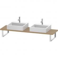 Duravit LC105C03030 - L-Cube Console with Two Sink Cut-Outs Natural Oak