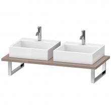 Duravit LC105C08686 - Duravit L-Cube Console with Two Sink Cut-Outs Cappuccino