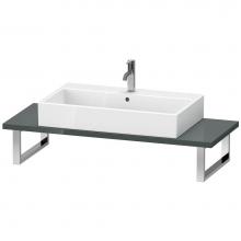 Duravit LC106C03838 - Duravit L-Cube Console with One Sink Cut-Out Dolomite Gray