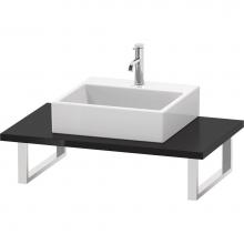 Duravit LC106C04040 - L-Cube Console with One Sink Cut-Out Black