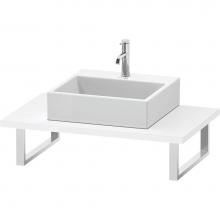 Duravit LC106C08585 - L-Cube Console with One Sink Cut-Out White