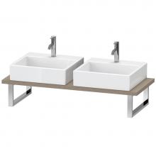 Duravit LC107C01111 - Duravit L-Cube Console with Two Sink Cut-Outs Cashmere Oak