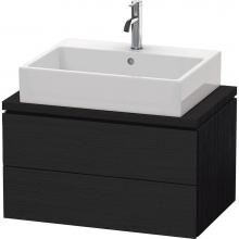 Duravit LC580601616 - L-Cube Two Drawer Vanity Unit For Console Oak Black