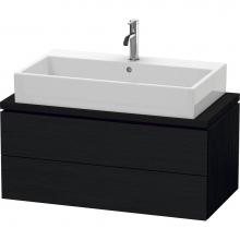 Duravit LC580801616 - L-Cube Two Drawer Vanity Unit For Console Oak Black